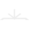 Ekena Millwork Vanguard Architectural Grade PVC Gable Bracket, 96"W x 36"H x 2"D x 4"F, 9/12 Pitch GBP096X36X0204VAN00 - alternate 5